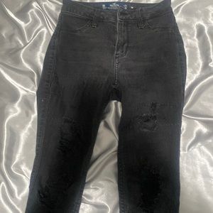 Hollister Black Ripped Jeans